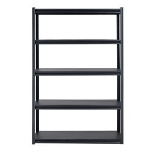 storage shelves 3000 lbs 5 tier garage storage shelving 24 d x 48 w x 72 h adjustable metal shelves for garage shelves utility rack shelf ideal for kitchen warehouse basement black 1.jpg