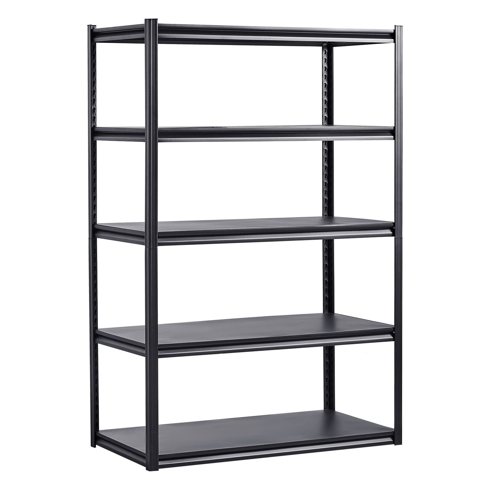 storage shelves 3000 lbs 5 tier garage storage shelving 24 d x 48 w x 72 h adjustable metal shelves for garage shelves utility rack shelf ideal for kitchen warehouse basement black.jpg
