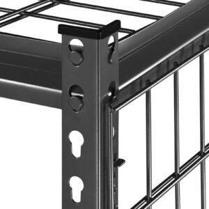 storage shelves 3000 lbs 5 tier heavy duty garage shelving 20 d x 48 w x 72 h adjustable metal shelves for industrial shelving unit utility shelf for kitchen warehouse basement black 5.jpg