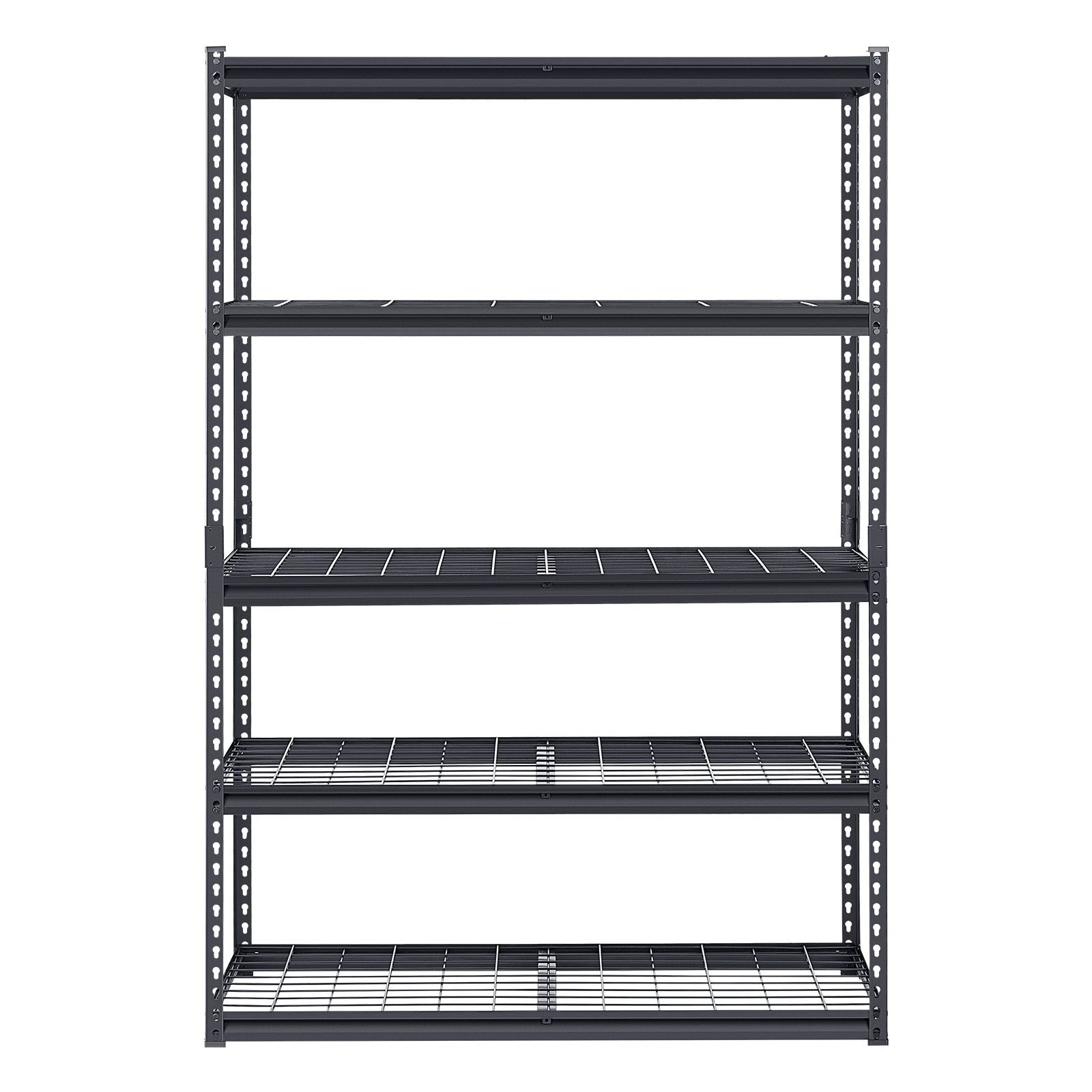 storage shelves 3000 lbs 5 tier heavy duty garage shelving 20 d x 48 w x 72 h adjustable metal shelves for industrial shelving unit utility shelf for kitchen warehouse basement black.jpg