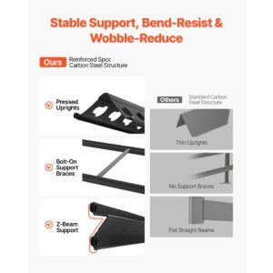 storage shelves, 5 tier adjustable, 2500 lbs capacity, heavy duty garage storage shelving unit, metal utility rack shelf, for garage warehouse basement kitchen, 40.35" w x 20.35" d x 71.38" h