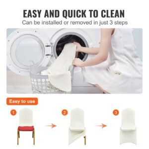 stretch spandex folding chair covers universal fitted chair cover removable washable protective slipcovers for wedding holiday banquet party celebration dining 50pcs beige 3.jpg