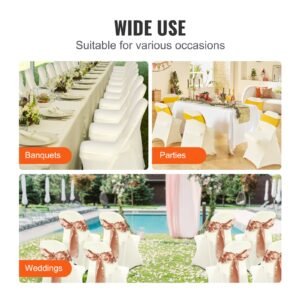 stretch spandex folding chair covers universal fitted chair cover removable washable protective slipcovers for wedding holiday banquet party celebration dining 50pcs ivory white 2.jpg