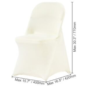 stretch spandex folding chair covers universal fitted chair cover removable washable protective slipcovers for wedding holiday banquet party celebration dining 50pcs ivory white 5.jpg
