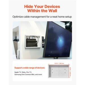 structured media enclosure 9 inch recessed in wall media box with cover wall mount cable management box kit structured wiring multi media cabinet cold rolled steel for tv home theater 1.jpg