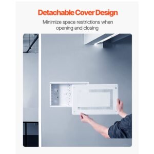 structured media enclosure 9 inch recessed in wall media box with cover wall mount cable management box kit structured wiring multi media cabinet cold rolled steel for tv home theater 5.jpg