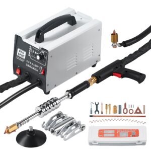 Stud Welder Dent Repair Kit, 110V Auto Body Spot Welding Dent Puller Machine with 7 Welding Modes & Adjustable Power, 1.8KW Spot Welder Dent Removal Tool for Car, Truck Dent Repair
