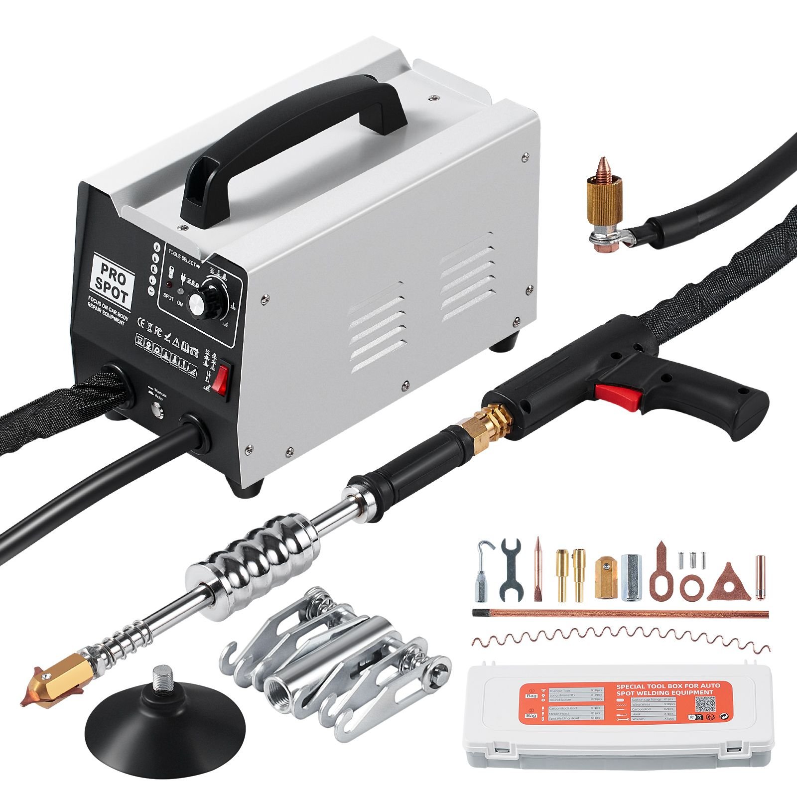 stud welder dent repair kit 18kw spot welder dent puller with automanual welding 7 versatile modes 110v auto body spot welding dent puller machine for car truck dent repair.jpg