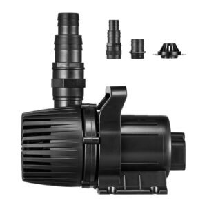 Submersible Water Pump, 280W 4500GPH, Aquarium Return Pump with 16.4 ft Lift Height & 180° Adjustable Flow Direction, Suitable for Pond, Aquarium, Fountain, Waterfall, and Fish Tank