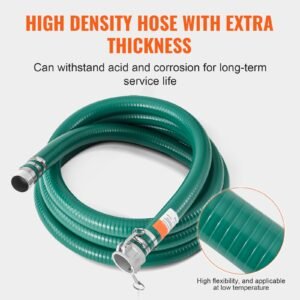 suction hose 2 in x 20 ft green high quality hose with camlock connectors and aluminum fittings fit various pumps for sewage treatment water transportation and more agricultural purposes 3.jpg