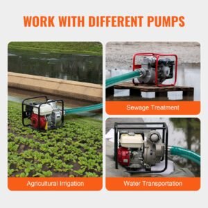 suction hose 2 in x 20 ft green high quality hose with camlock connectors and aluminum fittings fit various pumps for sewage treatment water transportation and more agricultural purposes 5.jpg