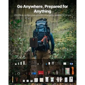 survival first aid kit 250 pieces 600d nylon trauma first aid bag survival gear and equipment emergency kits for men women camping boat earthquake hiking hunting and outdoor adventure 3.jpg