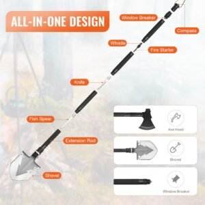 survival shovel survival axe 16 in 1 camping folding shovels with hatchet stainless steel tactical shovel hatchet combo multifunctional emergency survival gear equipment for camping hiking 3.jpg