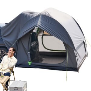 SUV Tent for Camping, 8FT L x 8FT W, Waterproof PU2000mm Spacious Double Layer Design for 5-8 Person, SUV Camping Tent with Mesh Windows, Includes Rainfly & Storage Bag, for Outdoor Activities