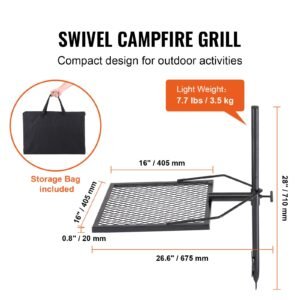 swivel campfire grill fire pit grill grate over fire pits heavy duty steel grill grates 360 adjustable open fire outdoor cooking equipment portable camp fire racks for camping outdoor bbq 1.jpg