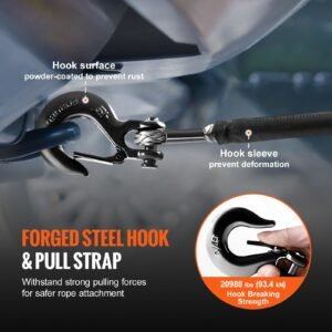 synthetic winch rope 38 inch x 85 feet 26500 lbs synthetic winch line cable rope with protective sleeve forged winch hook pull strap universal fit for suv large off road vehicle truck 2.jpg