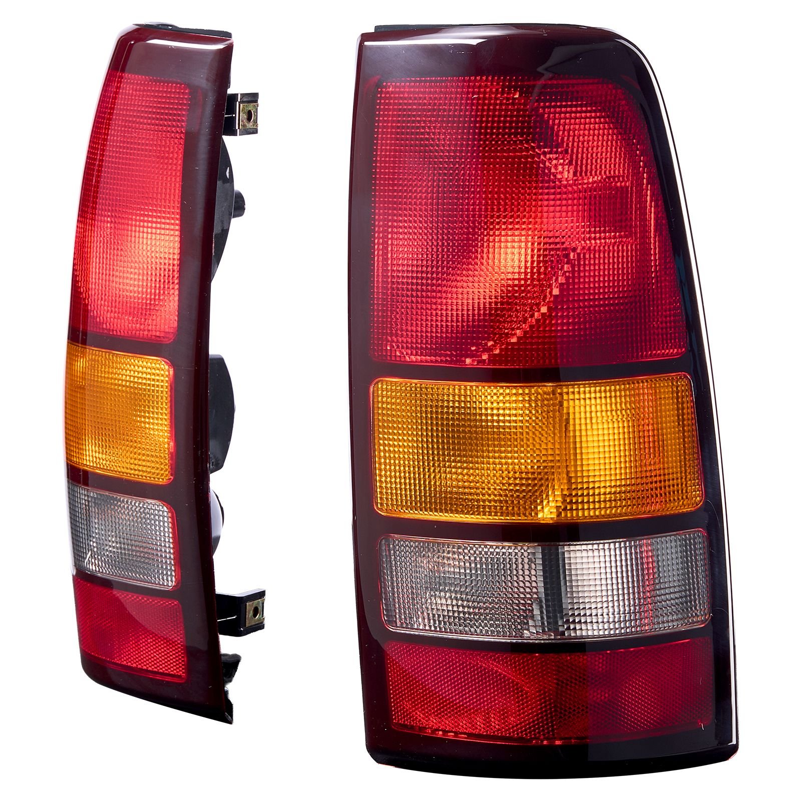 tail light assembly compatible with 1999 2003 chevy silverado 1999 2006 gmc sierra 1500 1500 hd 2500 2500 hd 3500, 2007 gmc sierra classic driver & passenger side taillights without bulbs (2pcs)