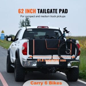 tailgate bike pad 62 truck tailgate pad carry 6 mountain bikes tailgate protection pad with reflective strips and tool pockets tailgate pad with rear camera opening for pickup trucks 1.jpg