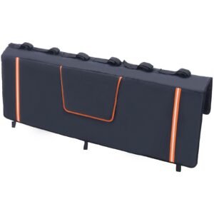 tailgate bike pad 62 truck tailgate pad carry 6 mountain bikes tailgate protection pad with reflective strips and tool pockets tailgate pad with rear camera opening for pickup trucks 4.jpg