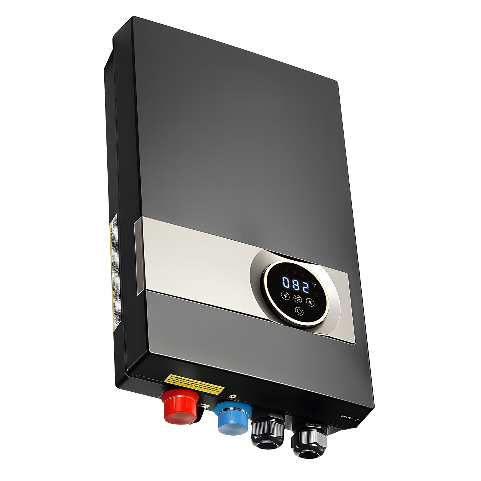 tankless electric water heater 27kw instant hot water heater under sink on demand for bathroom kitchen office with lcd touch screen child security lock space saving 240v black.jpg