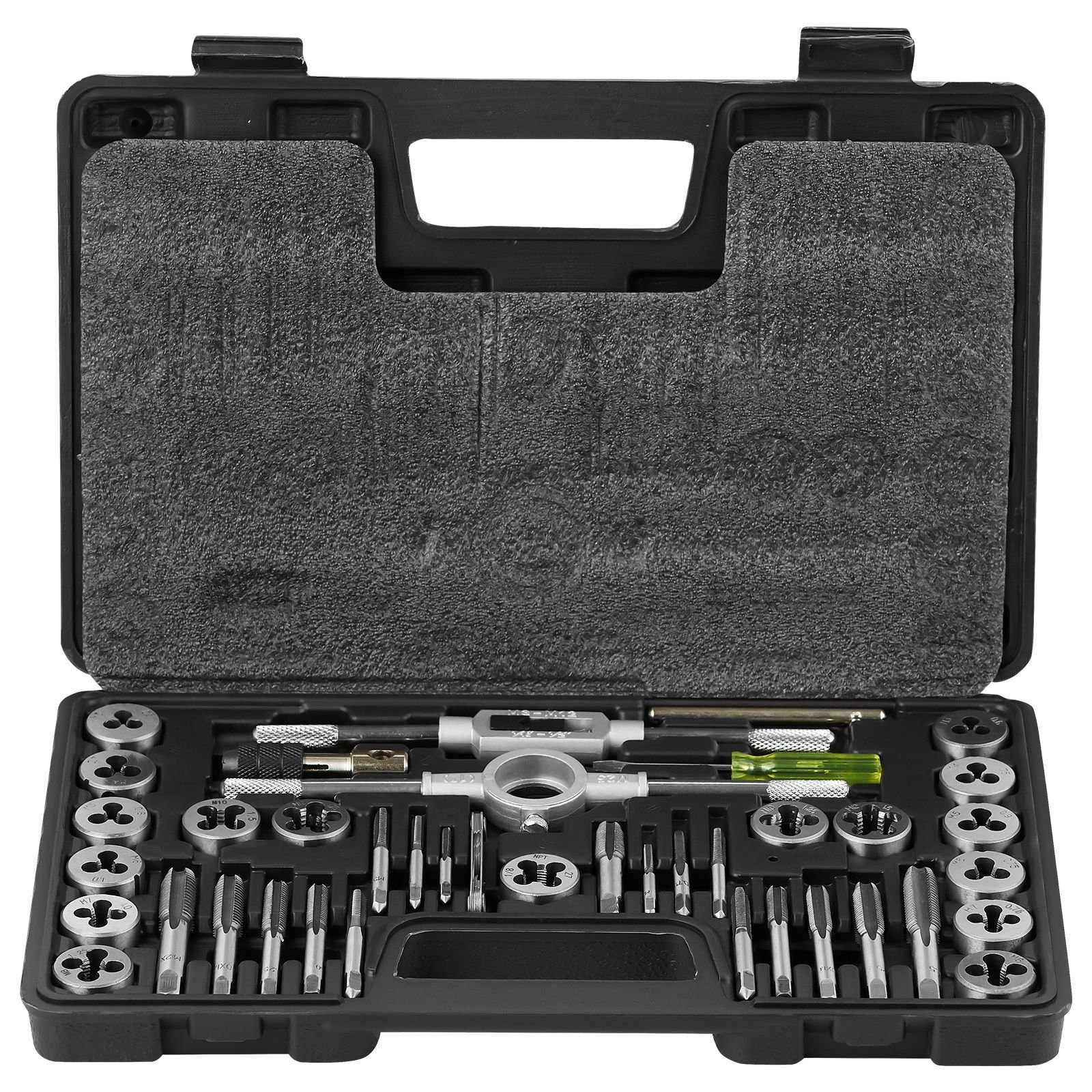 tap and die set 40 piece include metric size m3 to m12 bearing steel taps and dies essential threading tool for cutting external internal threads with complete accessories and storage case.jpg