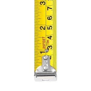 tape measure 25 ft length measuring tape with retractable imperial and metric ftm dual scale abs case easy read steel measurement tool for outdoordecoration 5.jpg