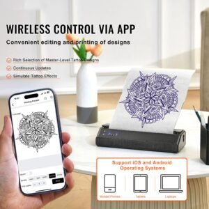 tattoo stencil printer wireless bluetooth tattoo printer transfer stencil machine with 10pcs transfer paper compatible for iosandroid phone ipadpc with storage bag 1.jpg
