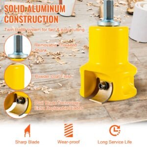 tenon cutter 15 38 mm diameter premium aluminum steel log furniture cutter with dual curved blades button screws home master kit commercial woodworking tool for home beginner diy 2.jpg