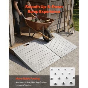 threshold ramp for doorways 295 x 243 in platform aluminum wheelchair ramp non slip door threshold ramps 750 lbs load capacity for home steps curbs wheelchairs walkers scooter carts 1.jpg