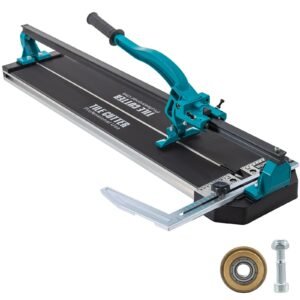 Tile Cutter 31 Inch,Manual Tile Cutter Single Rail with Precise Laser Positioning, Alloy Cutter Wheel with Ergonomic Handle, Accurate Rulers, For Large Tile 0.24"-0.59" Thickness