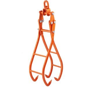 Timber Claw Hook, 36 inch 4 Claw Log Grapple for Logging Tongs, Swivel Steel Log Lifting Tongs, Eagle Claws Design with 3307 lbs/1500 kg Loading Capacity for Tractors, ATVs, Trucks, Forklifts