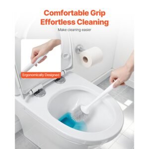 toilet brush and holder set toilet bowl brush and holder with comfortable pp handle compact bathroom scrubber cleaner deep cleaning and drip proof for bathroom rv toilets white grey 2.jpg