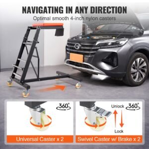 top automotive creeper engine creeper with adjustable height 457 to 663 400 lbs capacity high creeper 4 swivel caster wheels heavy duty creeper for auto repair and maintenance 4.jpg