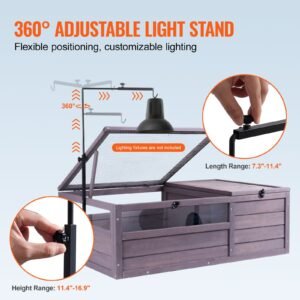 tortoise habitat wooden tortoise house indoor outdoor tortoise enclosure with adjustable lamp holder 2 room reptile enclosure small animal cage for gecko lizard snake 38x24x13 inch 5.jpg