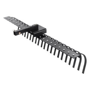 tow behind landscape rake 60 tow dethatcher with 21 steel coil tines lawn dethatcher rake attaches to 48 or 60 toolbars and 3 point suspension systems for leaves pine needles and grass 1.jpg