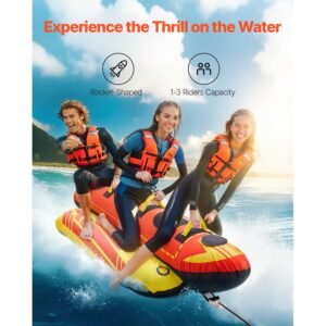 towable tubes for boating 1 3 riders inflatable boat tubes and towables 510lbs capacity hot dog water sport tube for boat to pull with full nylon cover padded handles speed safety valve 1.jpg