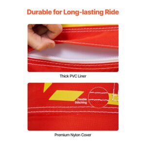 towable tubes for boating 1 3 riders inflatable boat tubes and towables 510lbs capacity hot dog water sport tube for boat to pull with full nylon cover padded handles speed safety valve 2.jpg