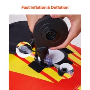 towable tubes for boating 1 3 riders inflatable boat tubes and towables 510lbs capacity hot dog water sport tube for boat to pull with full nylon cover padded handles speed safety valve 3.jpg