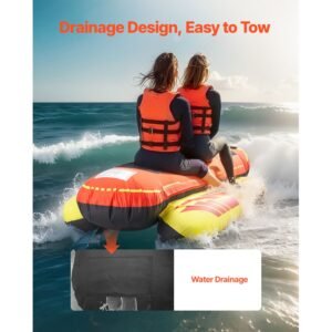 towable tubes for boating 1 3 riders inflatable boat tubes and towables 510lbs capacity hot dog water sport tube for boat to pull with full nylon cover padded handles speed safety valve 5.jpg