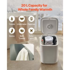 towel warmers for bathroom, towel warmer bucket with child lock & high temp indicator & 24h delay timer & auto shut off fits up to 4 oversized bath towels, blankets, clothes, bathrobes and more
