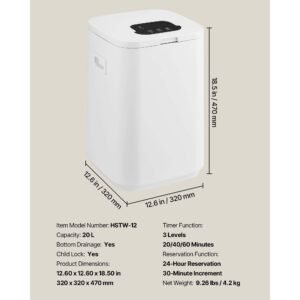 towel warmers for bathroom, towel warmer bucket with child lock & high temp indicator & 24h delay timer & auto shut off fits up to 4 oversized bath towels, blankets, clothes, bathrobes and more