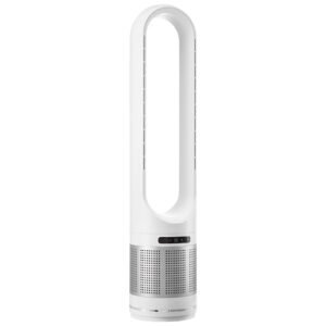 tower fan bladeless 154fts velocity floor fan that blows cold air 80 oscillating 8 speed fans 8h timer standing fans with h13 hepa filtration remote control air purification mode 3.jpg