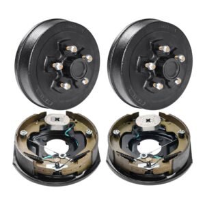 trailer hub drum kits 5 on 45 bc with 10 x 2 14 electric brakes self adjusting trailer brake assembly for 3500 lbs axle 4 hole mounting backing plates for brake system part replacement.jpg
