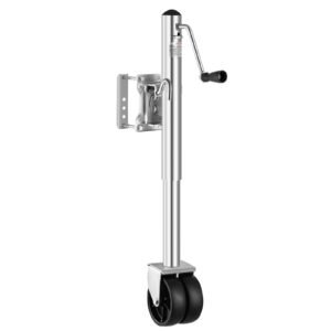 trailer jack with wheel 2000 lbs load capacity heavy duty swivel boat trailer jack with pp single wheel ergonomic handle 12 inch lift fit for rvs boats horse trailers utility trailers 1.jpg