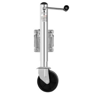 trailer jack with wheel 2000 lbs load capacity heavy duty swivel boat trailer jack with pp single wheel ergonomic handle 12 inch lift fit for rvs boats horse trailers utility trailers 2.jpg