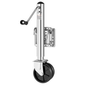 trailer jack with wheel 2000 lbs load capacity heavy duty swivel boat trailer jack with pp single wheel ergonomic handle 12 inch lift fit for rvs boats horse trailers utility trailers.jpg