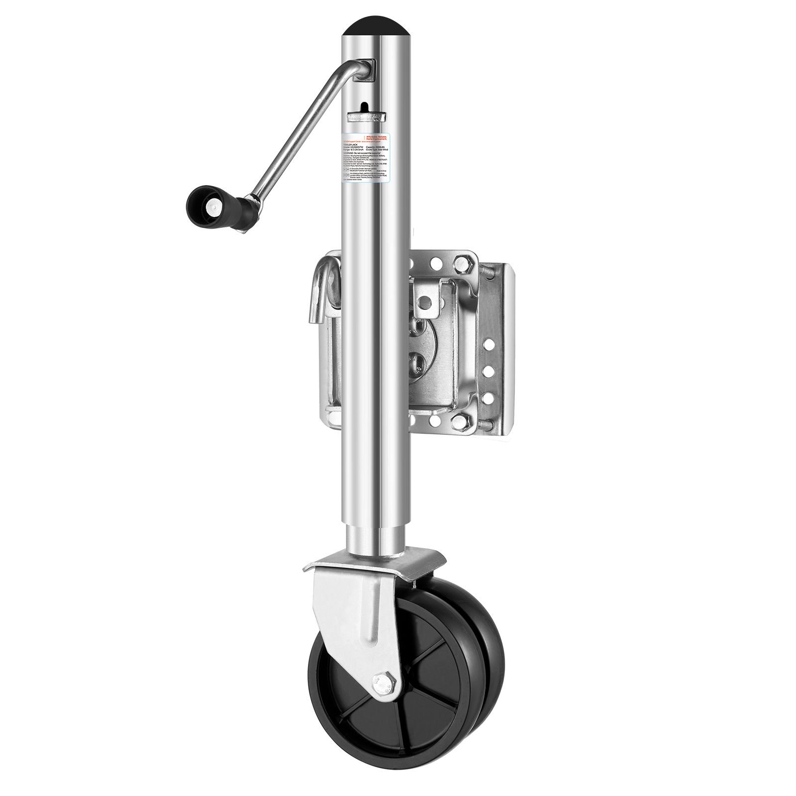 trailer jack with wheel 2000 lbs load capacity heavy duty swivel boat trailer jack with pp single wheel ergonomic handle 12 inch lift fit for rvs boats horse trailers utility trailers.jpg