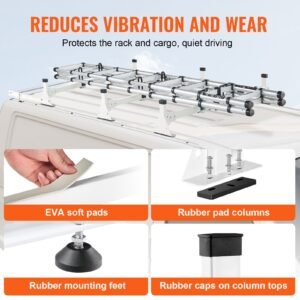 trailer ladder rack 54 3 crossbars ladder roof rack heavy duty steel van roof rack 800 lbs capacity van ladder rack with cargo roller and straps fit for ford transit 150 250 350 2015 2022 2.jpg