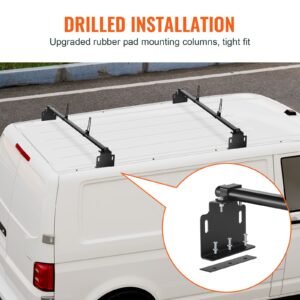trailer ladder rack 60 2 crossbars ladder roof rack heavy duty steel van roof ladder rack 500 lbs capacity van ladder rack fit for universal truck roofs 3.jpg