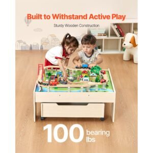 train table 100 multicolor pieces wooden kids activity table with rolling storage drawer 3 in 1 wooden train set for gaming drawing reading eating creative toy set for kids ages 3 26.jpg